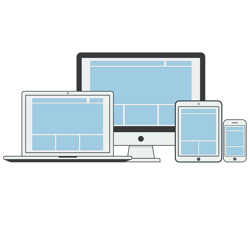 Illustration of multiple web-viewing devices