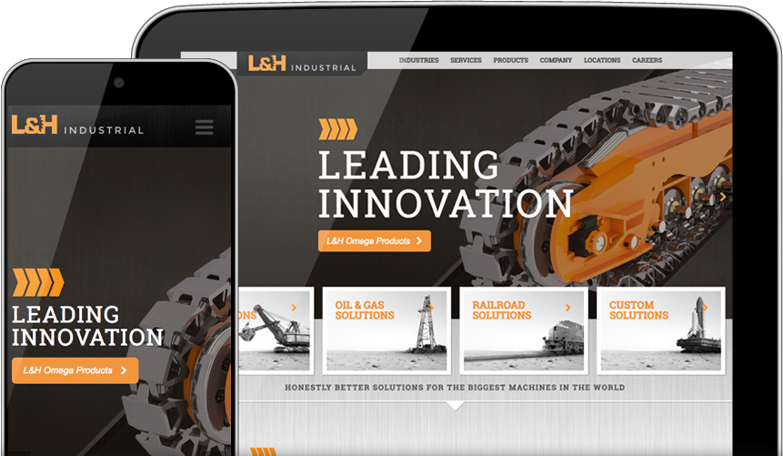 LNH homepage across devices
