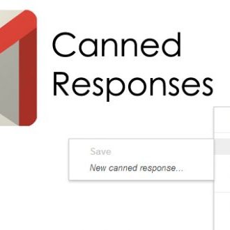Clicking on Google Lab's canned responses