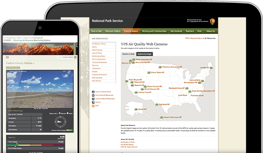 Air Resource Specialists pages on devices