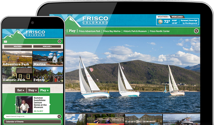 Town of Frisco on devices