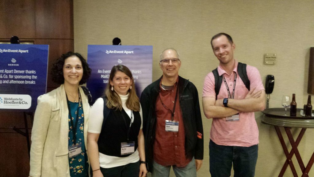CodeGeek team members at An Event Apart Conference