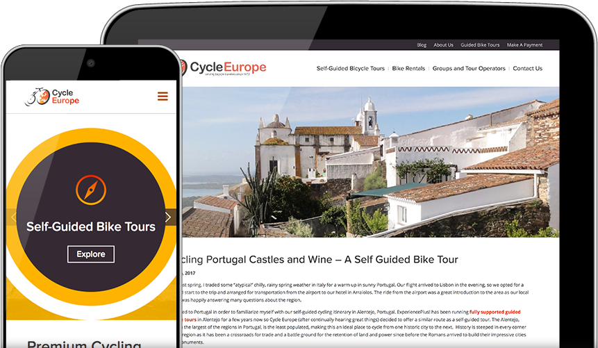 Cycle Europe on various devices