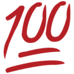 Emoji for 100