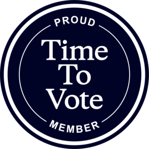 Time To Vote badge