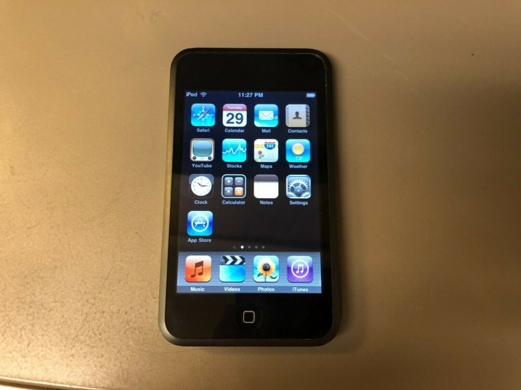 Screen view of an iPod Touch
