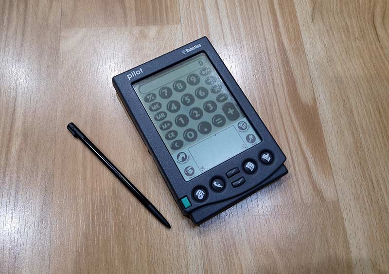 Vintage original Palm Pilot with stylus