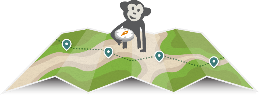 CodeGeek's mascot, Randall, navigating a map with a compass in hand.