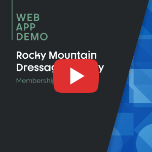 Featured image for the Rocky Mountain Dressage Society web app demo blog post